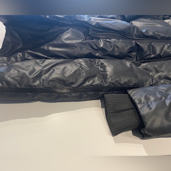 RUDSAK MAXI DOWN COAT WITH LEATHER DETAILS & FUR - Picture 5 of 13